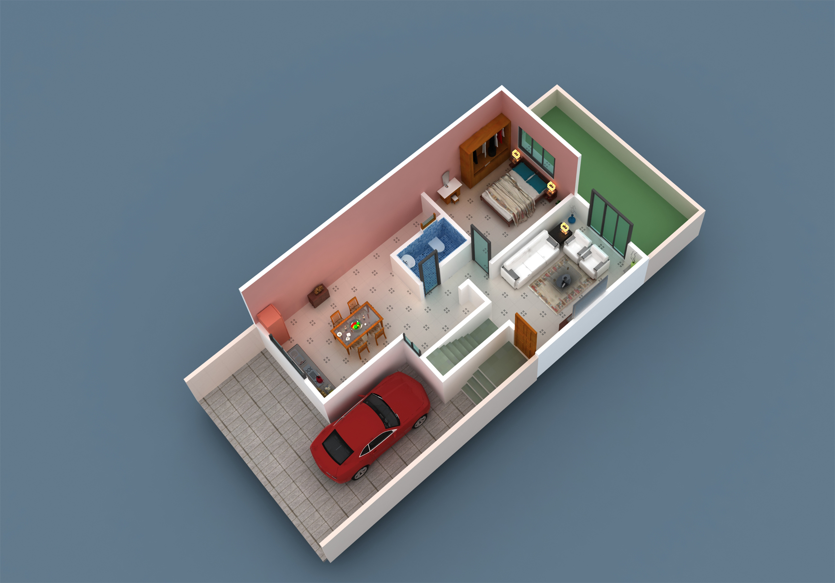 Bunglow East Facing First Floor