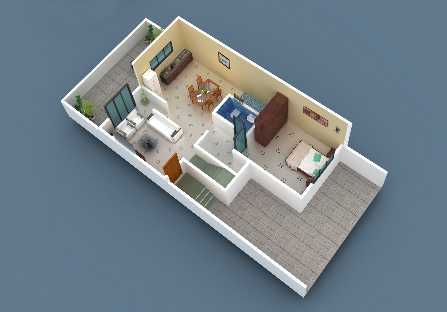 bunglow 3 west facing GF